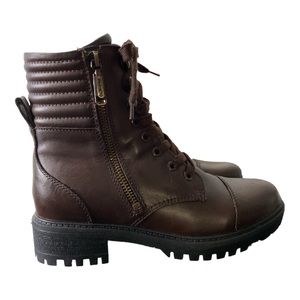 ☃️Blondo 'Mady' Brown Lace Up Boots Size 6.5M MSRP $160